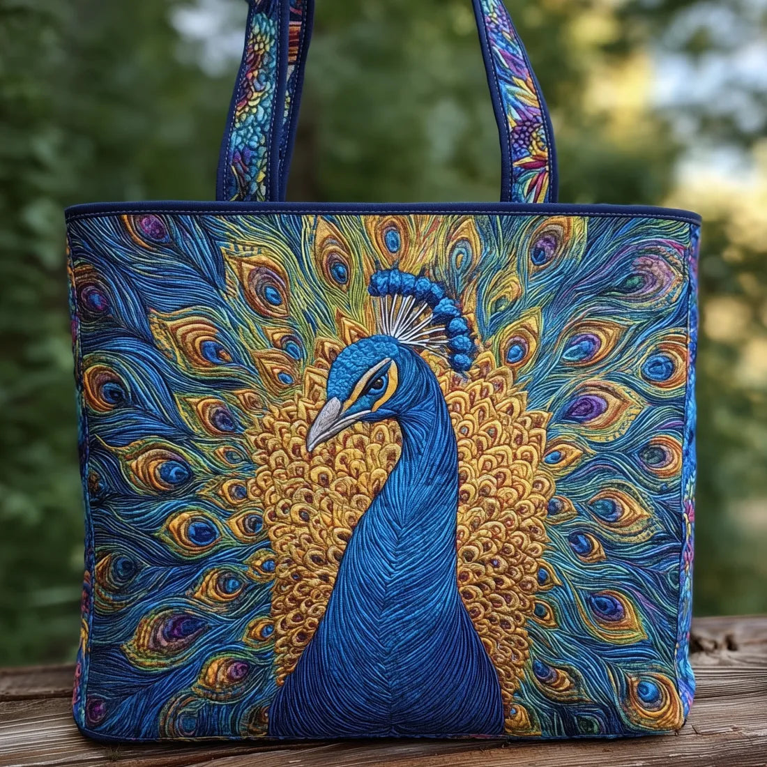 Bolso artesanal - Pavón real