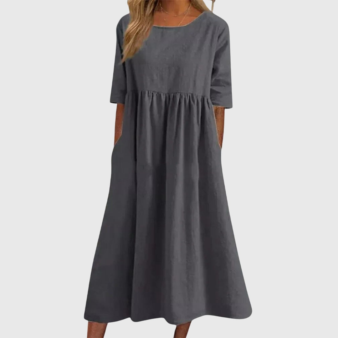 Elena | Vestido elegante de manga corta