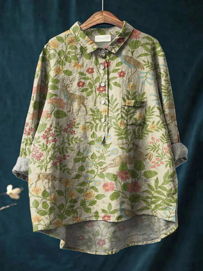 Géorgie - Camiseta Floral Ligera