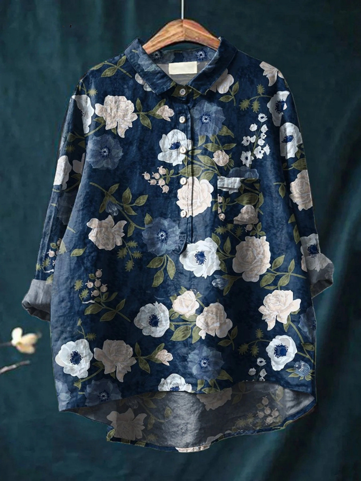 Lauren - Camisa Floral Vaporosa