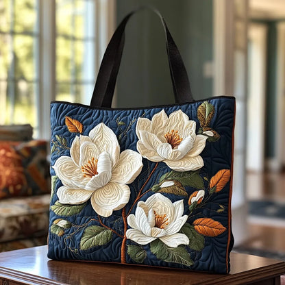Bolso artesanal acolchado - Magnolia delicada