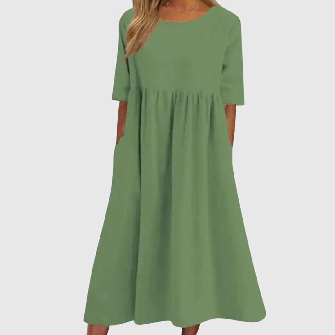 Elena | Vestido elegante de manga corta
