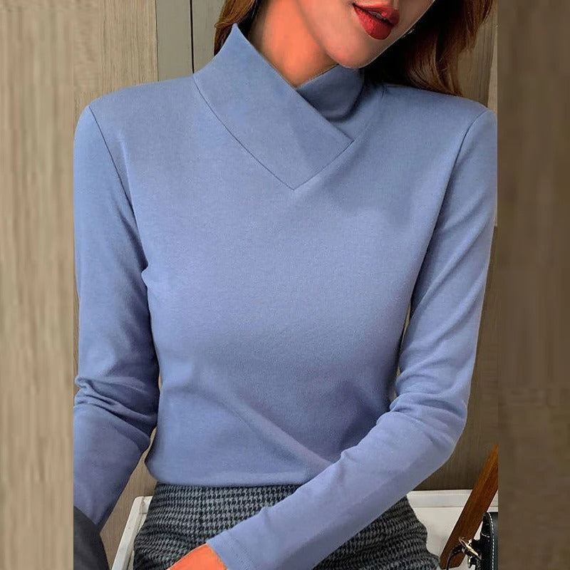 Adriana | Jersey de cuello alto elegante