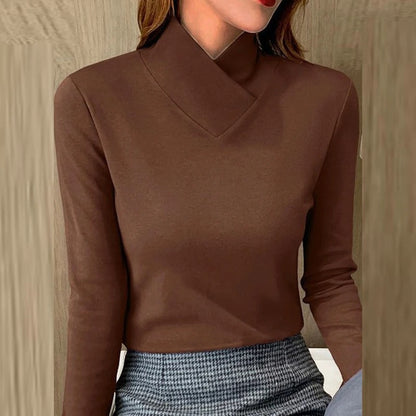 Adriana | Jersey de cuello alto elegante