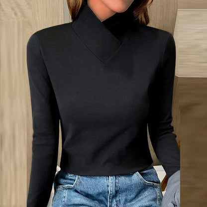 Adriana | Jersey de cuello alto elegante