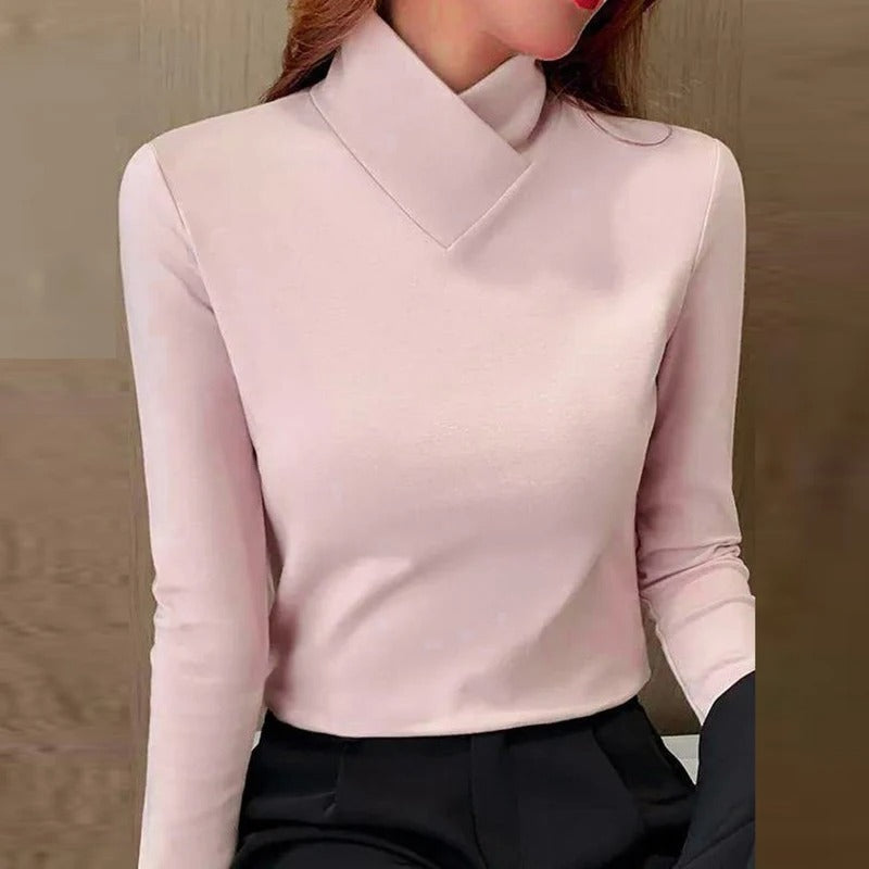 Adriana | Jersey de cuello alto elegante