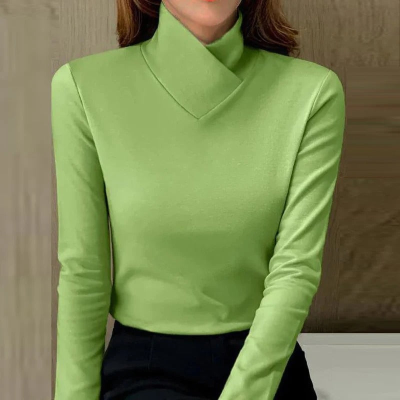Adriana | Jersey de cuello alto elegante