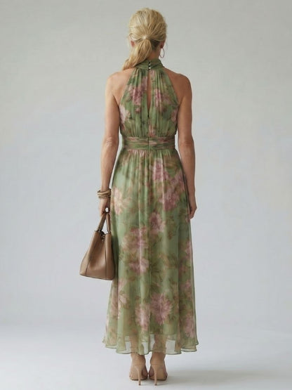 Naomi | Vestido Maxi con Cuello Halter