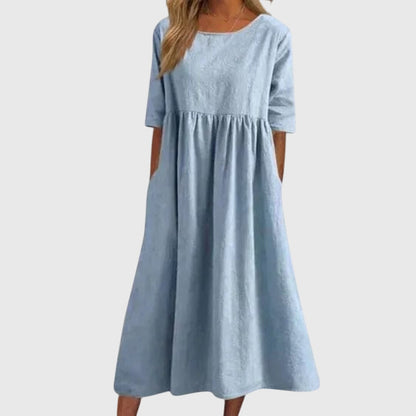 Elena | Vestido elegante de manga corta