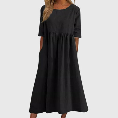 Elena | Vestido elegante de manga corta