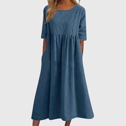 Elena | Vestido elegante de manga corta