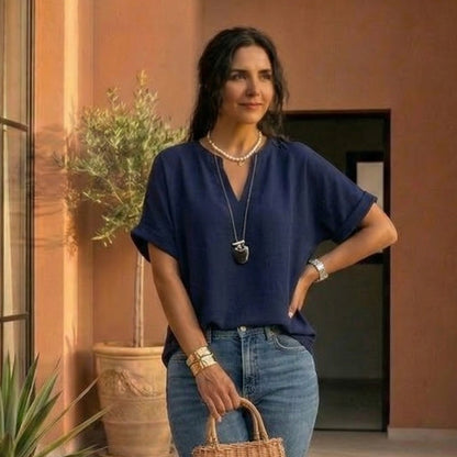 Daniela | Top ligero con cuello en V