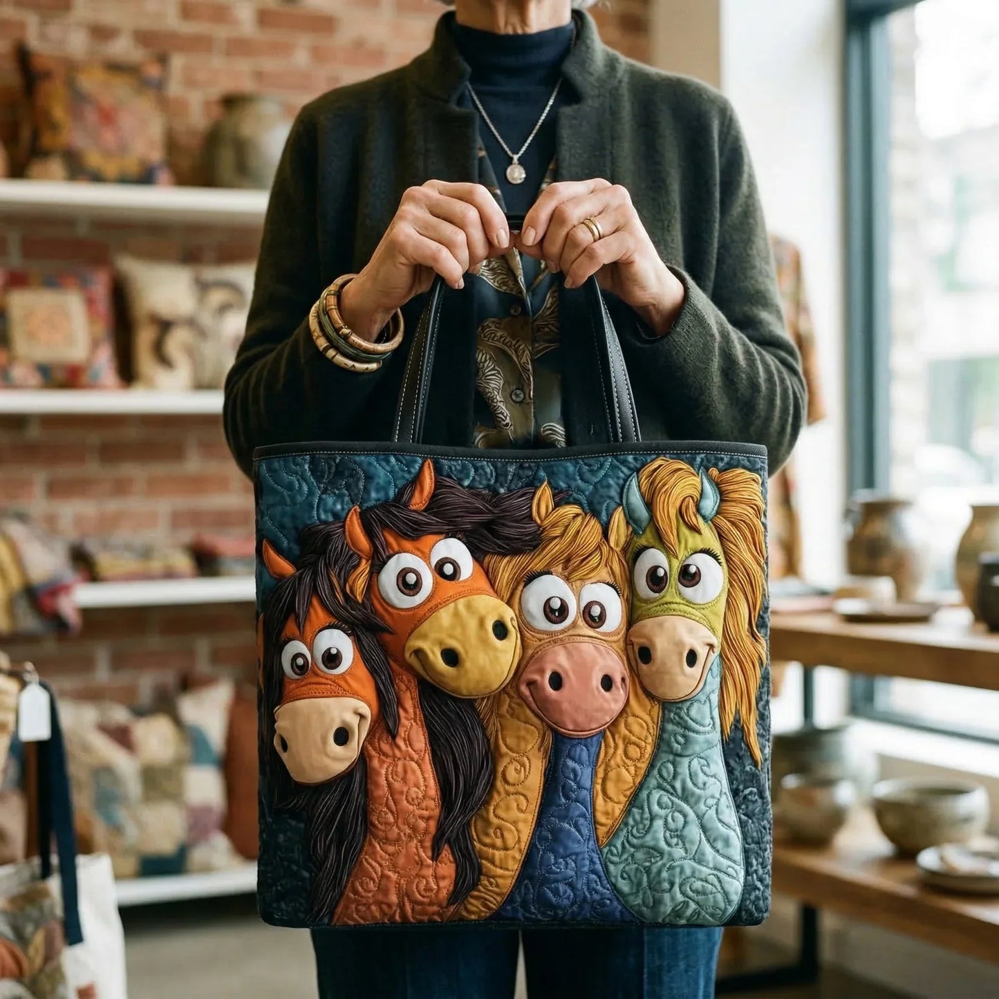 Bolso artesanal - Ponys divertidos